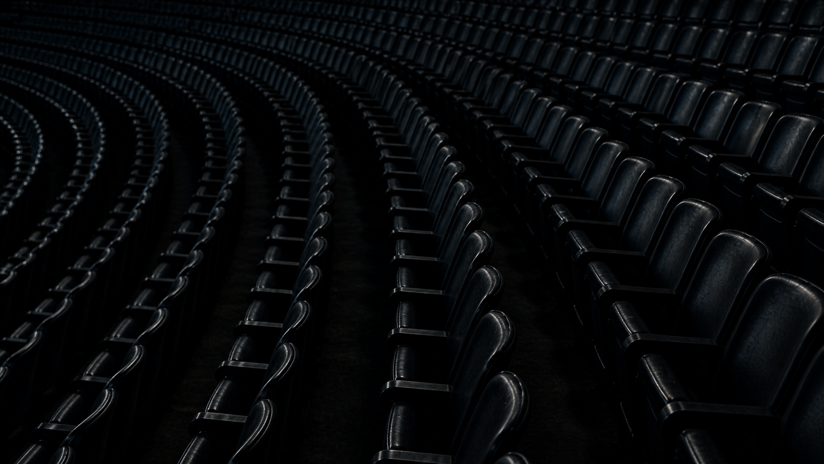 Close up image of rows of seats